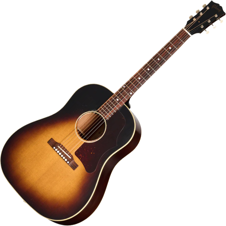 Gibson Custom Shop J45 1955 Dreadnought Epicea Acajou Rw - Murphy Lab Light Aged Vintage Sunburst - Guitare Folk - Variation 1