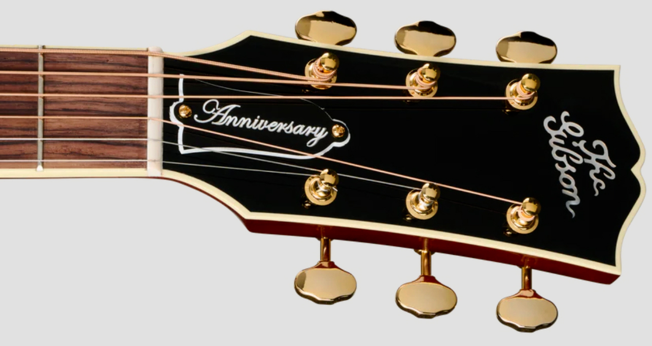 Gibson Custom Shop J45 Ann. Ltd Dreadnought Epicea Palissandre Rw - Cremona Burst - Guitare Folk - Variation 5