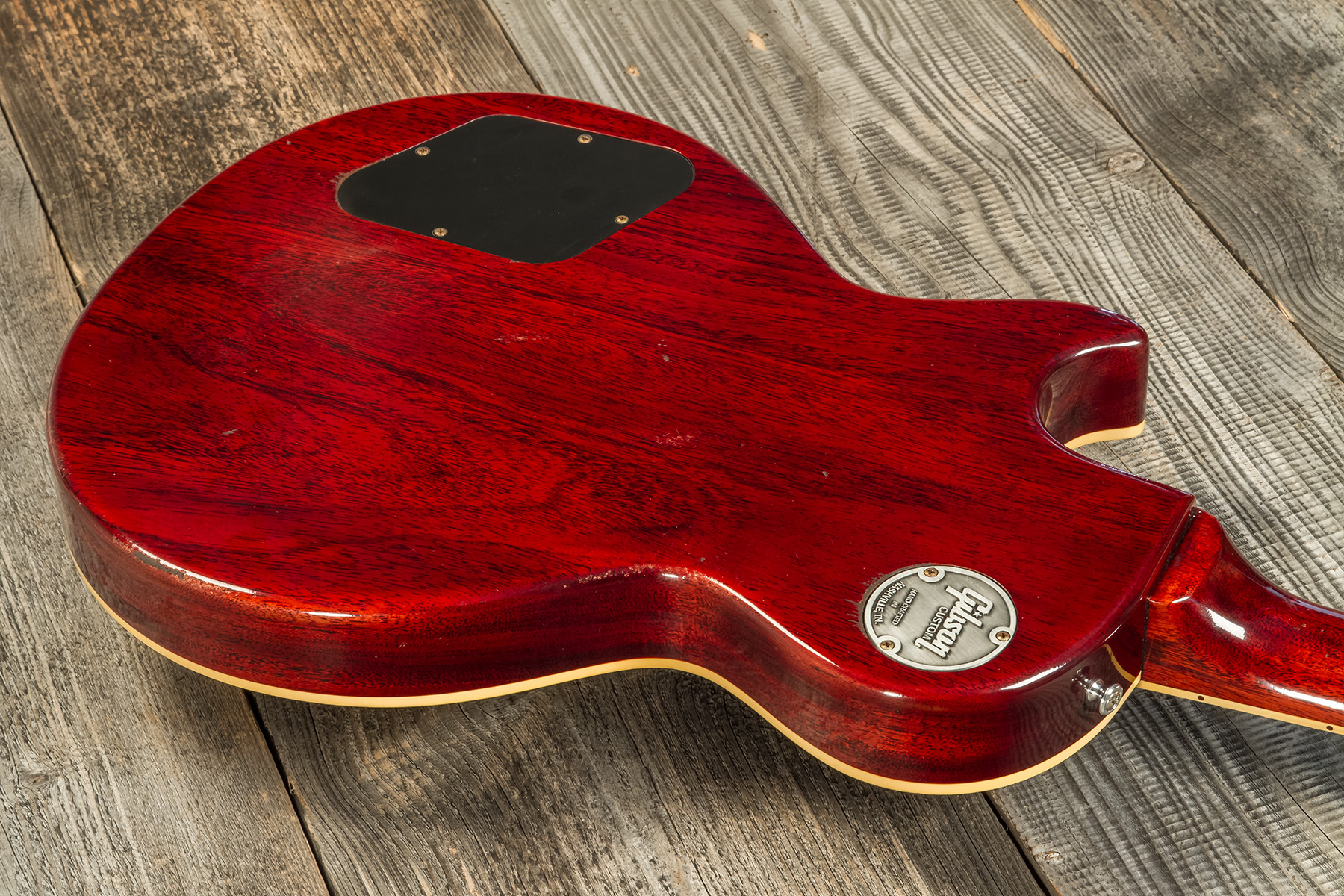 Gibson Custom Shop Jeff Beck Les Paul Standard 1959 Yardburst 2h Ht Rw #yb010 - Murphy Lab Aged Dark Cherry Sunburst - Guitare Électrique Single Cut -