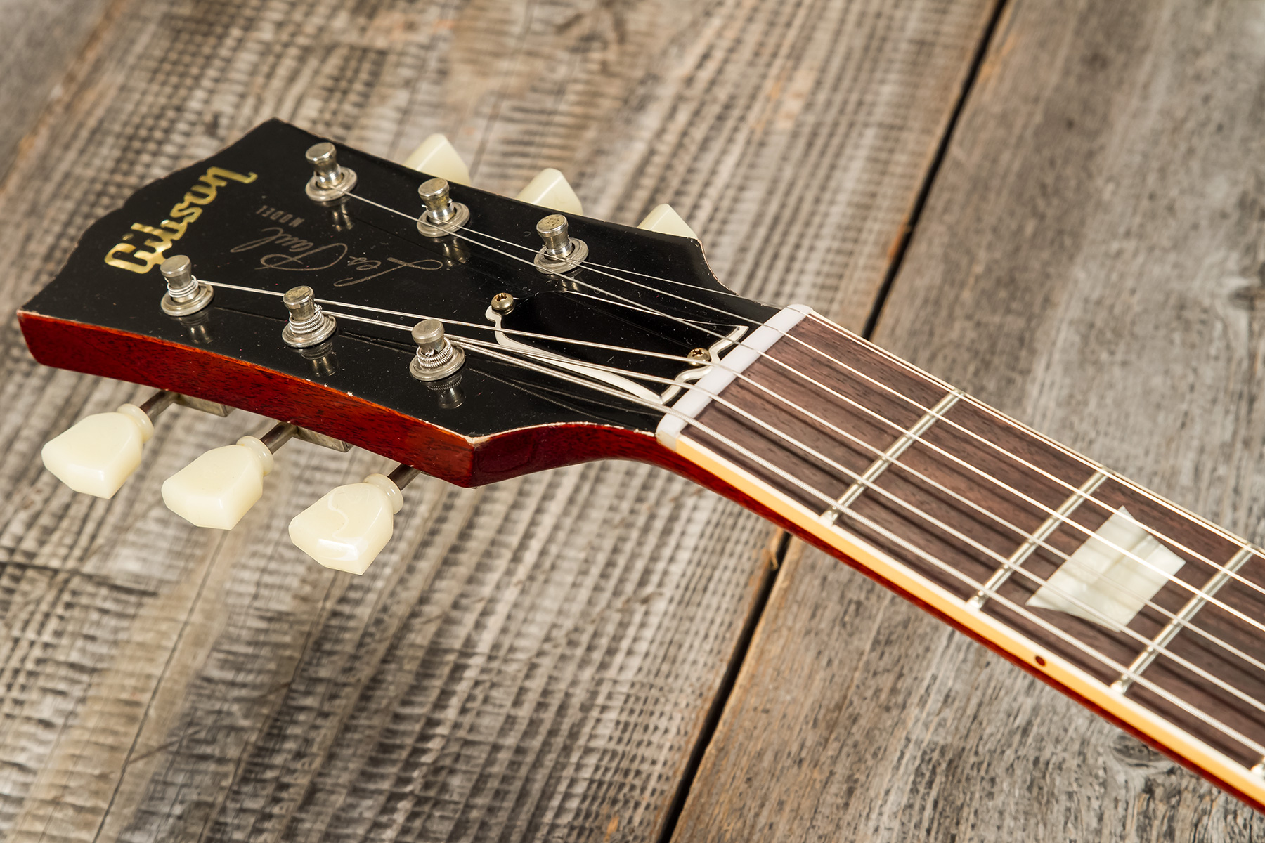 Gibson Custom Shop Jeff Beck Les Paul Standard 1959 Yardburst 2h Ht Rw #yb010 - Murphy Lab Aged Dark Cherry Sunburst - Guitare Électrique Single Cut -