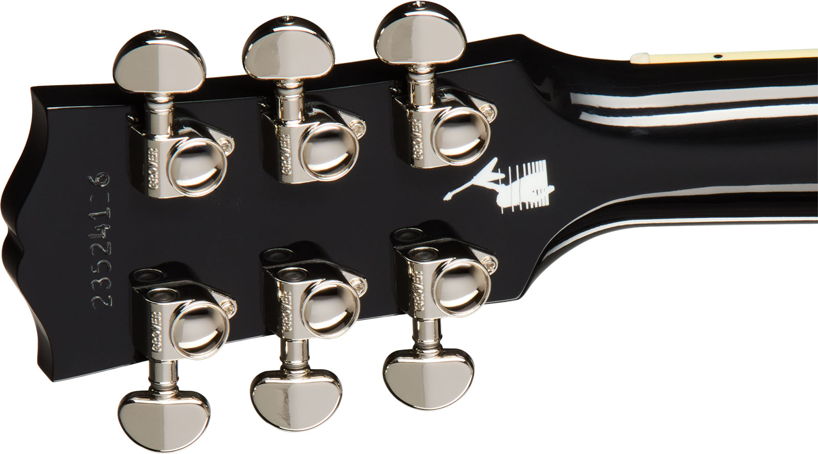 Gibson Custom Shop Kirk Hammett Raven Ltd Signature Epicea Acajou Eb - Emb 28/10 - Ebony - Guitare Folk - Variation 5