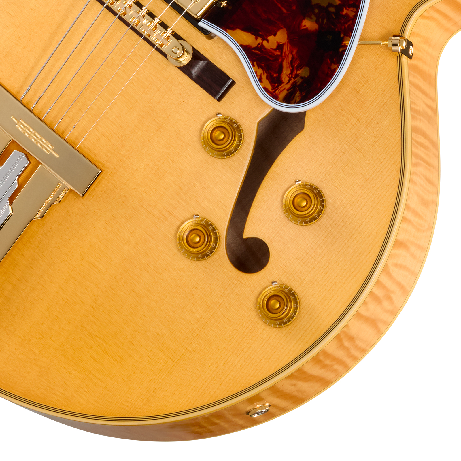 Gibson Custom Shop L5 Ces 1957 Reissue 2h Ht Eb - Vos Antique Natural - Guitare Électrique 3/4 Caisse & Jazz - Variation 3