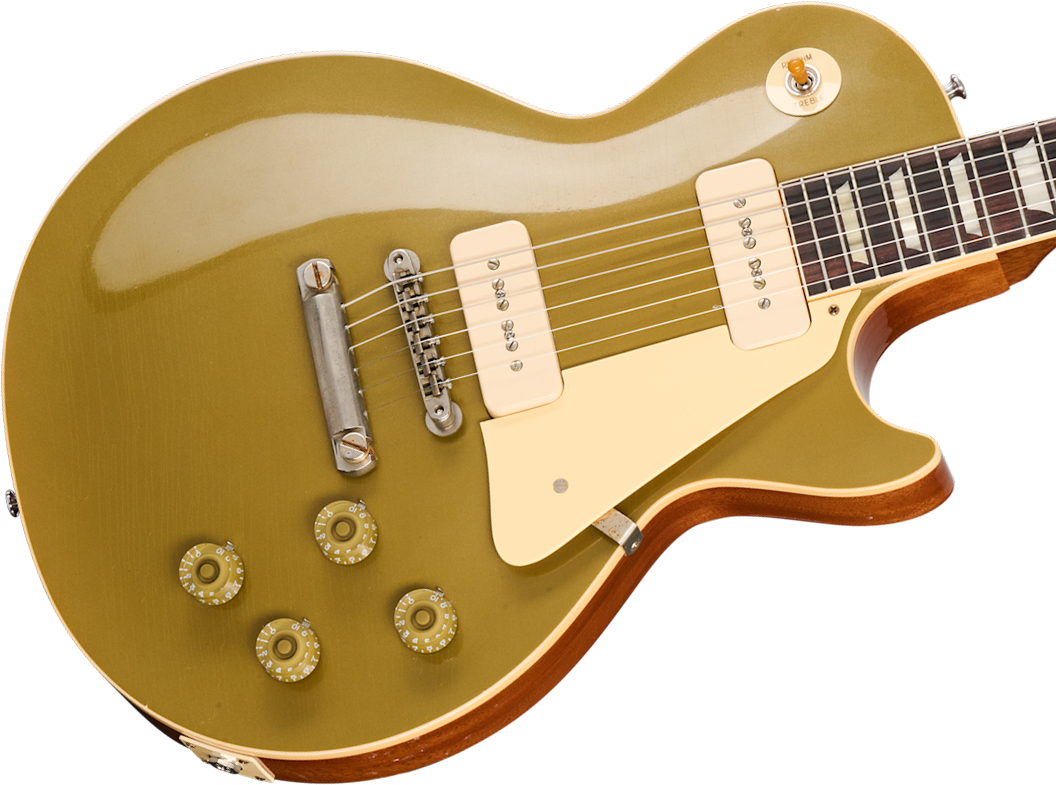 Gibson Custom Shop Les Paul 1955 Namm Show Commemorative 2s P90 Rw - Murphy Lab Light Aged Nugget Gold - Guitare Électrique Single Cut - Variation 3
