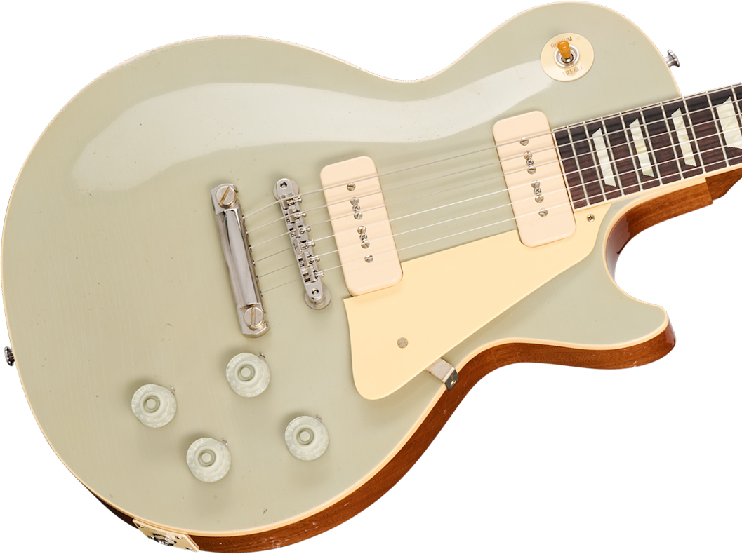 Gibson Custom Shop Les Paul 1955 Namm Show Commemorative 2s P90 Rw - Murphy Lab Light Aged Platinium - Guitare Électrique Single Cut - Variation 3