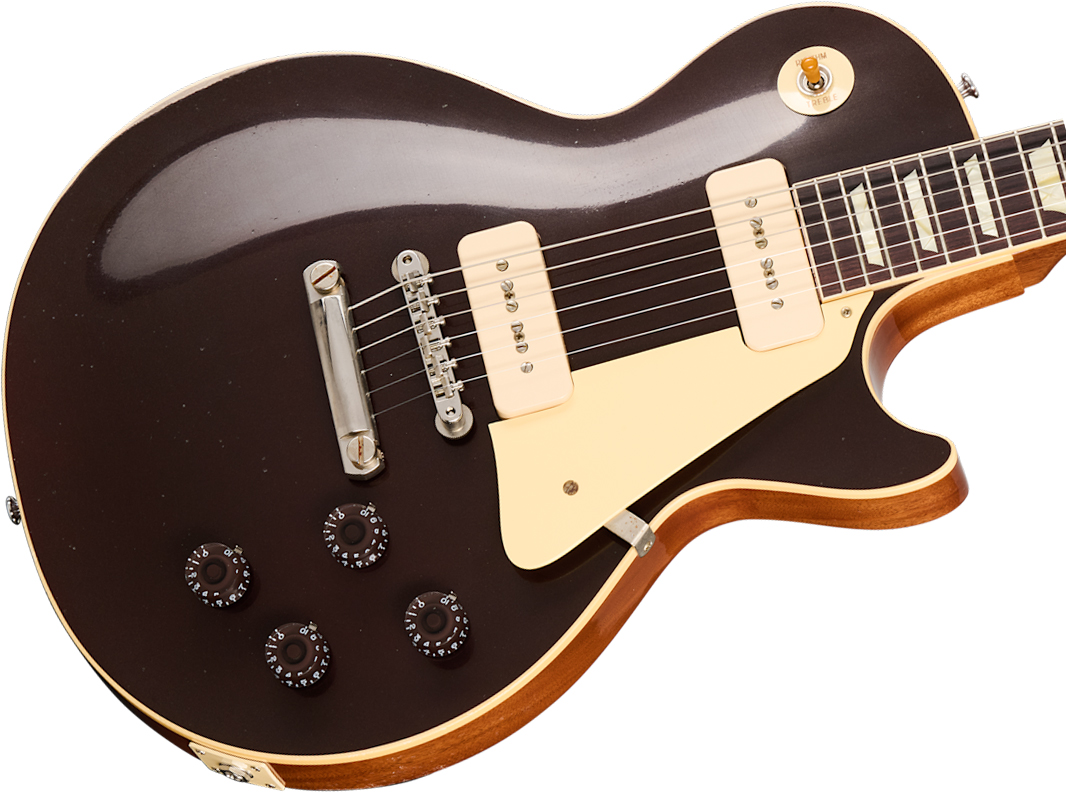 Gibson Custom Shop Les Paul 1955 Namm Show Commemorative 2s P90 Rw - Murphy Lab Light Aged Viceroy Brown - Guitare Électrique Single Cut - Variation 8