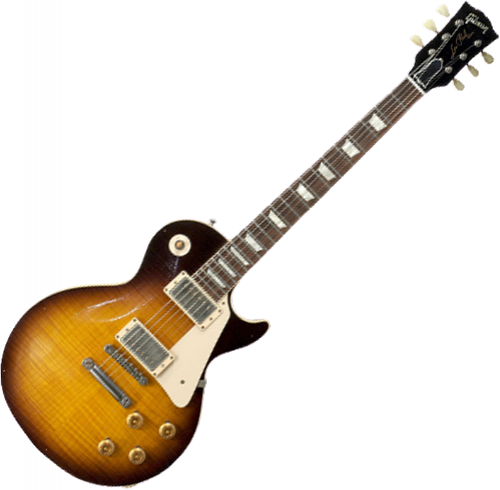 Guitare électrique solid body Gibson Custom Shop Les Paul Standard 1960 Reissue - heavy aged bourbon burst