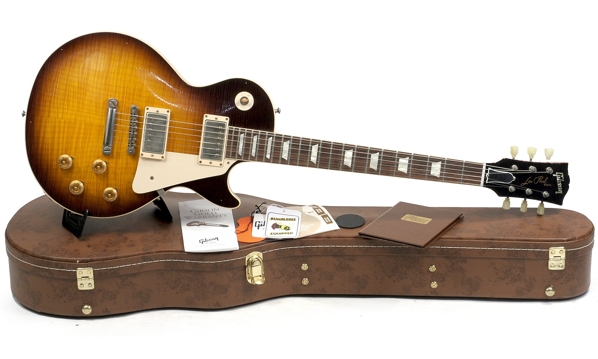 Gibson Custom Shop Les Paul 1960 Reissue 2h Ht Rw - Heavy Aged Bourbon Burst - Guitare Électrique Single Cut - Variation 1