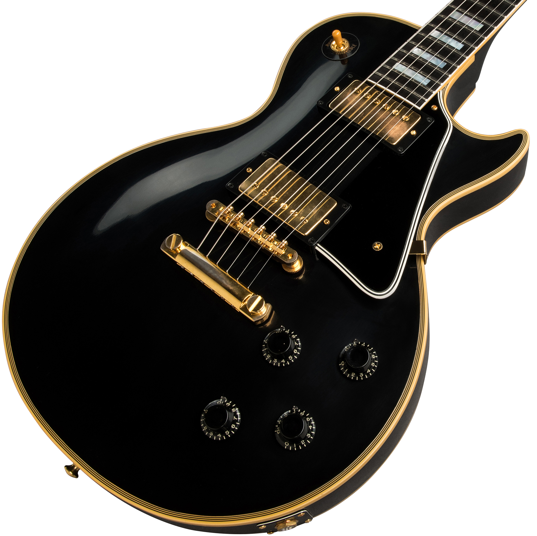 Gibson Custom Shop Les Paul Custom 1957 Reissue 2-pickup 2019 2h Ht Eb - Vos Ebony - Guitare Électrique Single Cut - Variation 3