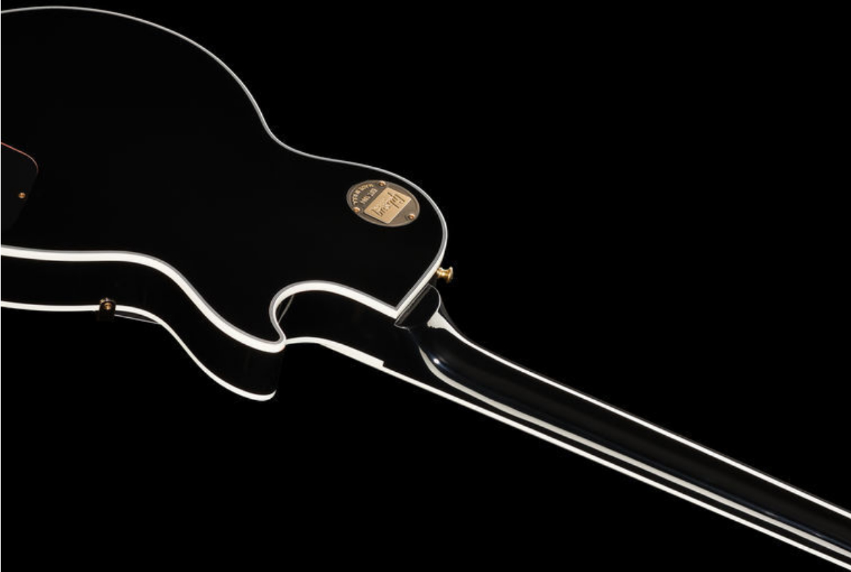 Gibson Custom Shop Les Paul Custom 2019 Lh Gaucher Hh Ht Eb - Ebony - Guitare Électrique Gaucher - Variation 4