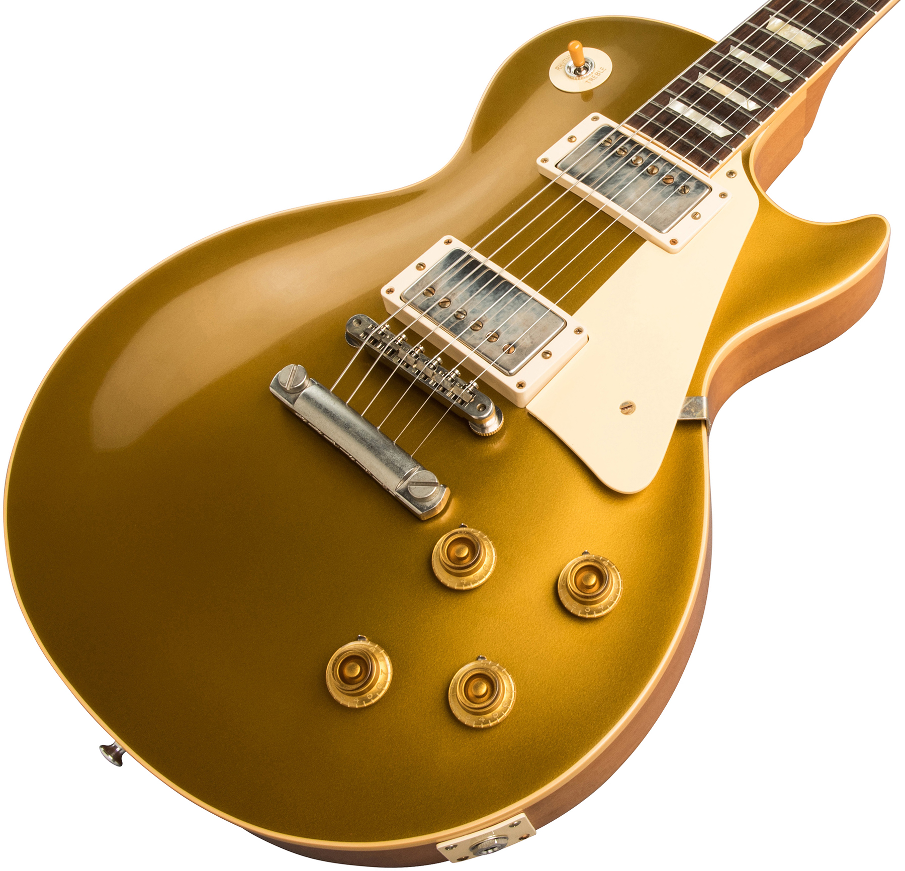 Gibson Custom Shop Les Paul Goldtop 1957 Reissue 2019 2h Ht Rw - Vos Double Gold - Guitare Électrique Single Cut - Variation 3