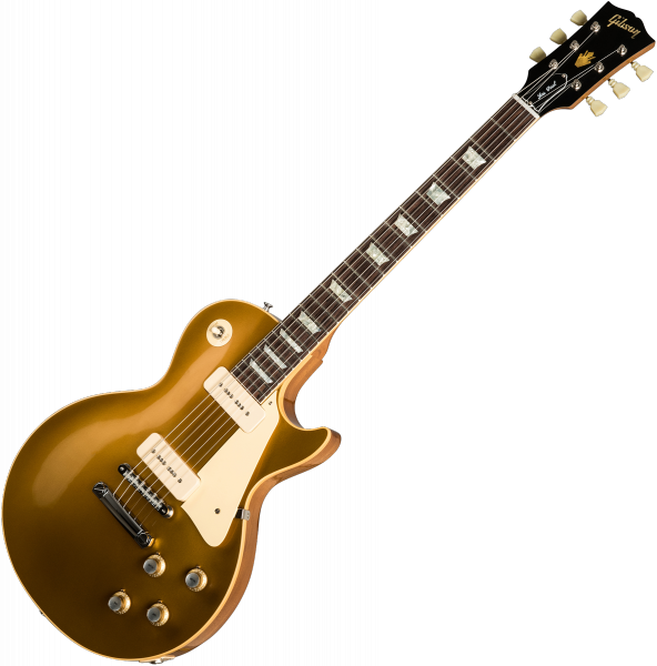 Guitare électrique solid body Gibson Custom Shop 1968 Les Paul Goldtop Reissue - 60s gold