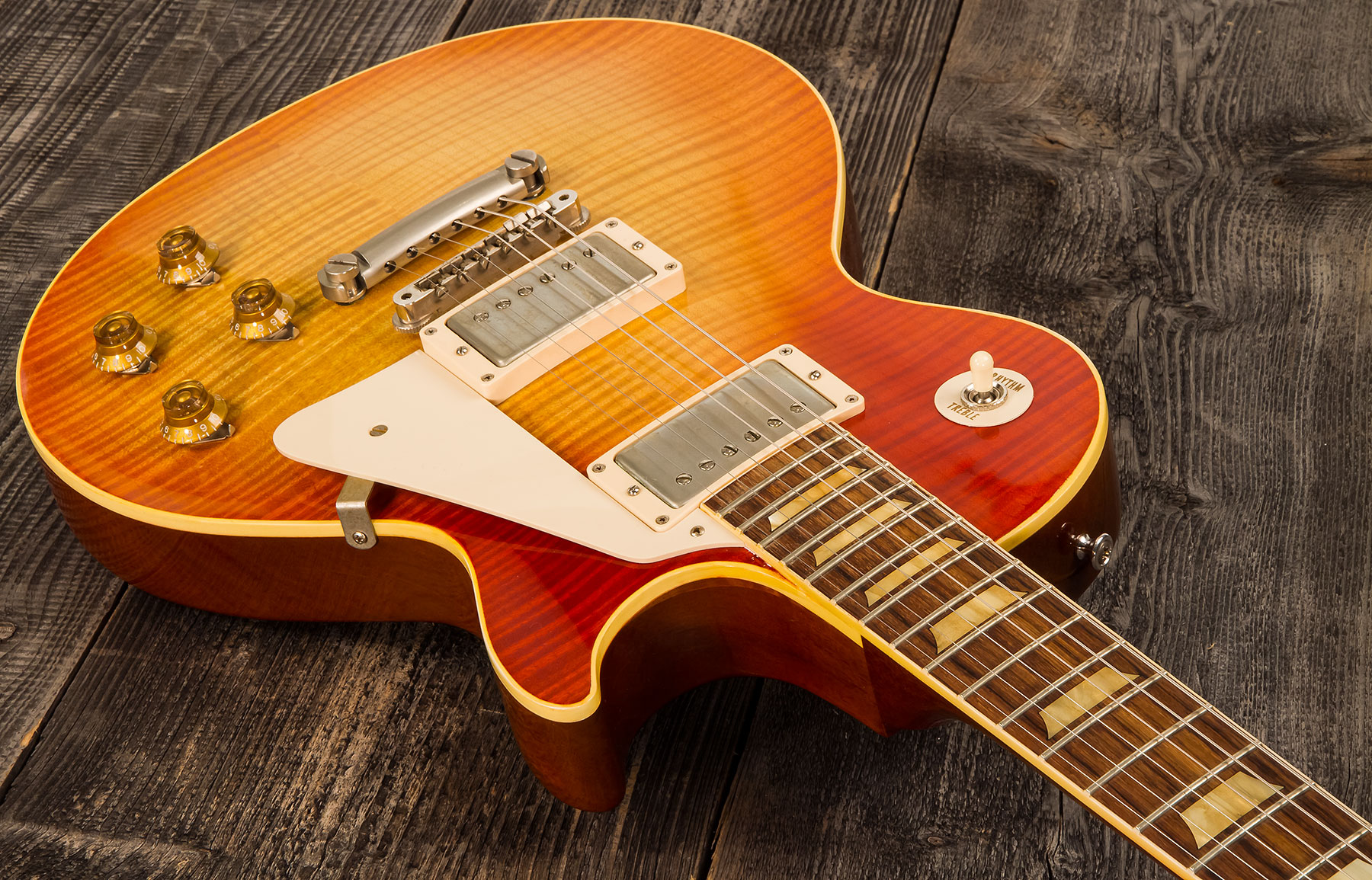 Gibson Custom Shop Les Paul Les Paul 1959 Southern Rock Tribute 2h Rw #srt0021 - Vos Reverse Burst - Guitare Électrique Single Cut - Variation 1