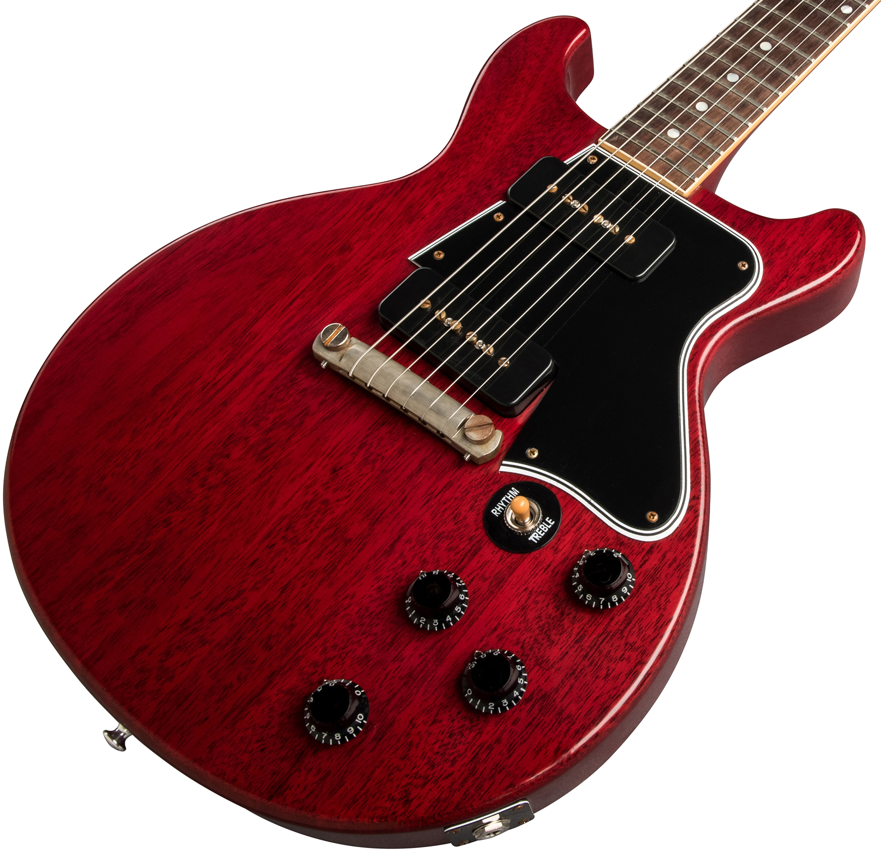 Gibson Custom Shop Les Paul Special 1960 Double Cut Reissue 2p90 Ht Rw - Vos Cherry Red - Guitare Électrique Single Cut - Variation 3