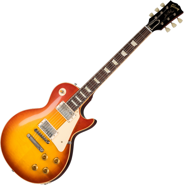 Guitare électrique solid body Gibson Custom Shop 1958 Les Paul Standard Reissue 2019 - Vos washed cherry sunburst