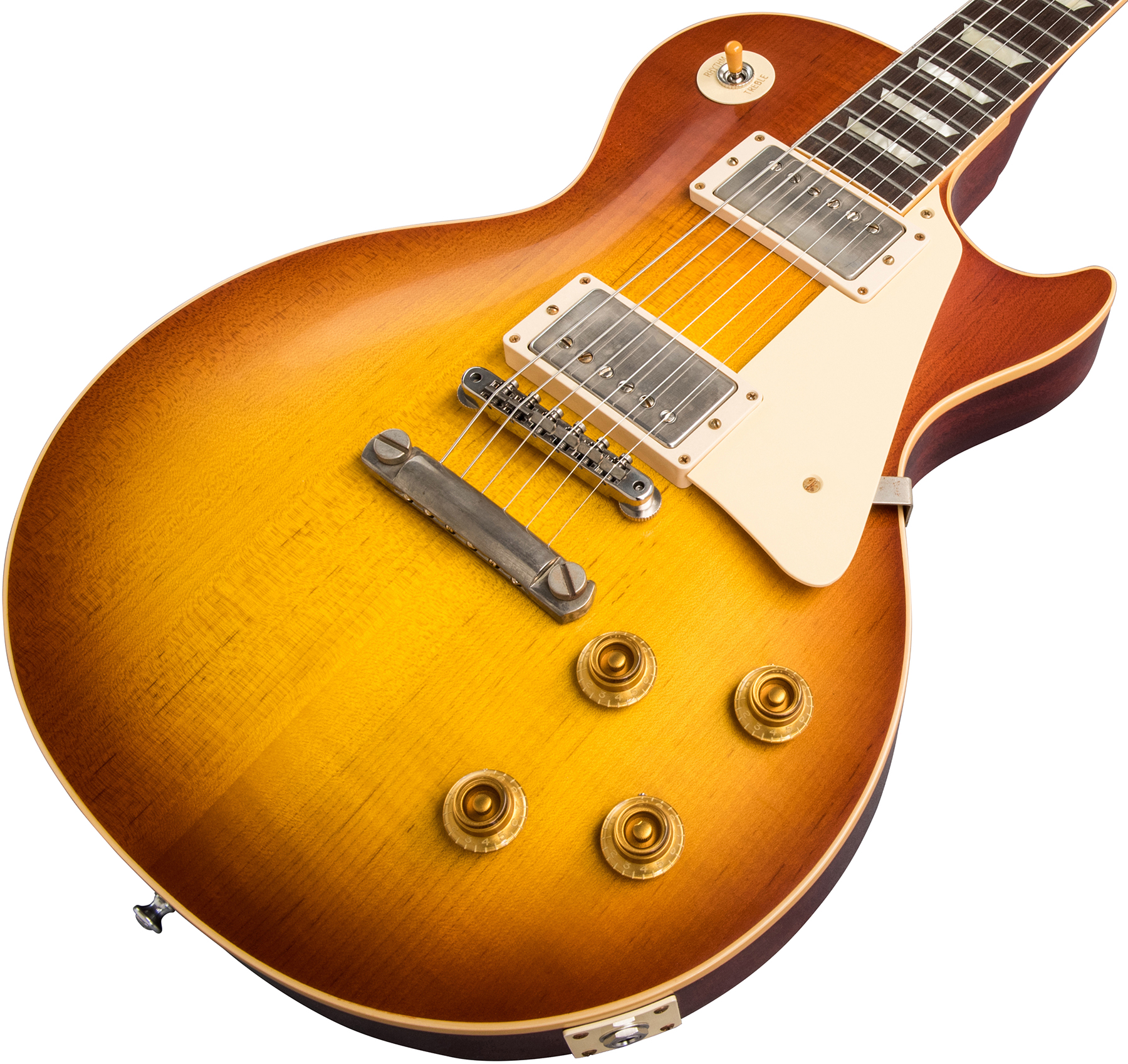 Gibson Custom Shop Les Paul Standard 1958 Reissue 2019 2h Ht Rw - Vos Iced Tea Burst - Guitare Électrique Single Cut - Variation 3