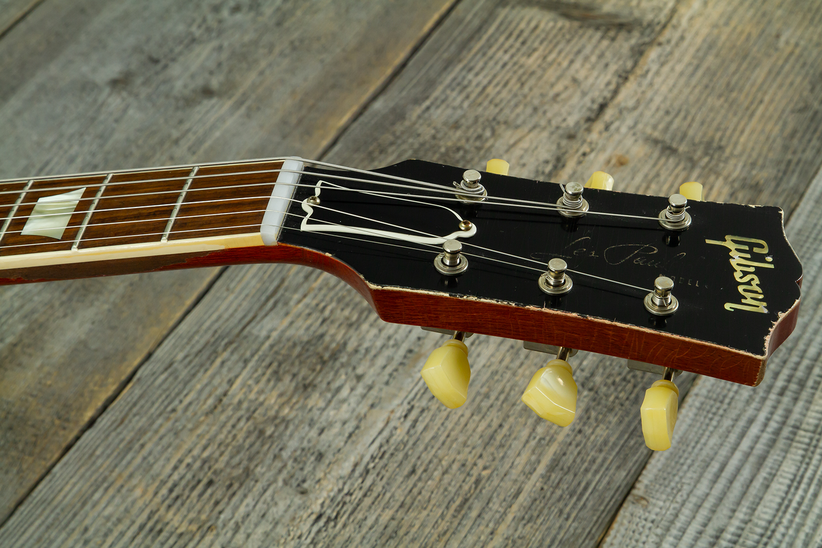 Gibson Custom Shop Les Paul Standard 1958 Reissue 2h Ht Rw #83205 - Murphy Lab Heavy Aged Lemon Burst - Guitare Électrique Single Cut - Variation 7