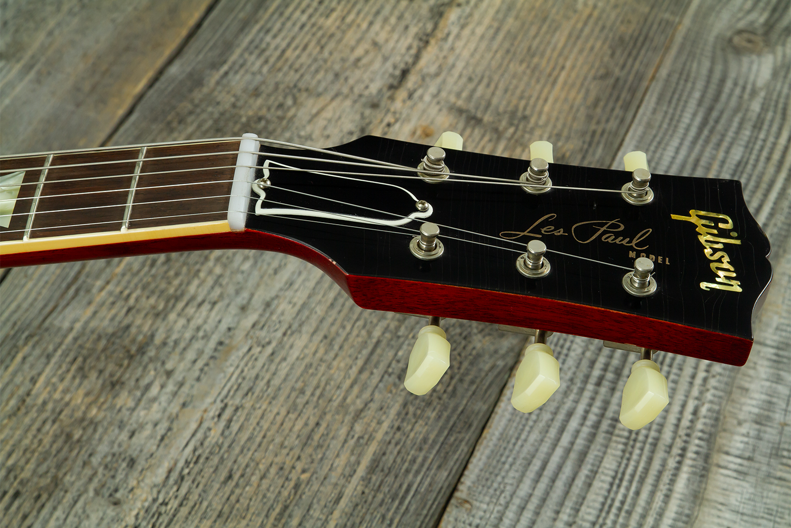 Gibson Custom Shop Les Paul Standard 1958 Reissue 2h Th Rw #831395 - Murphy Lab Ultra Light Aged Bourbon Burst - Guitare Électrique Single Cut - Varia