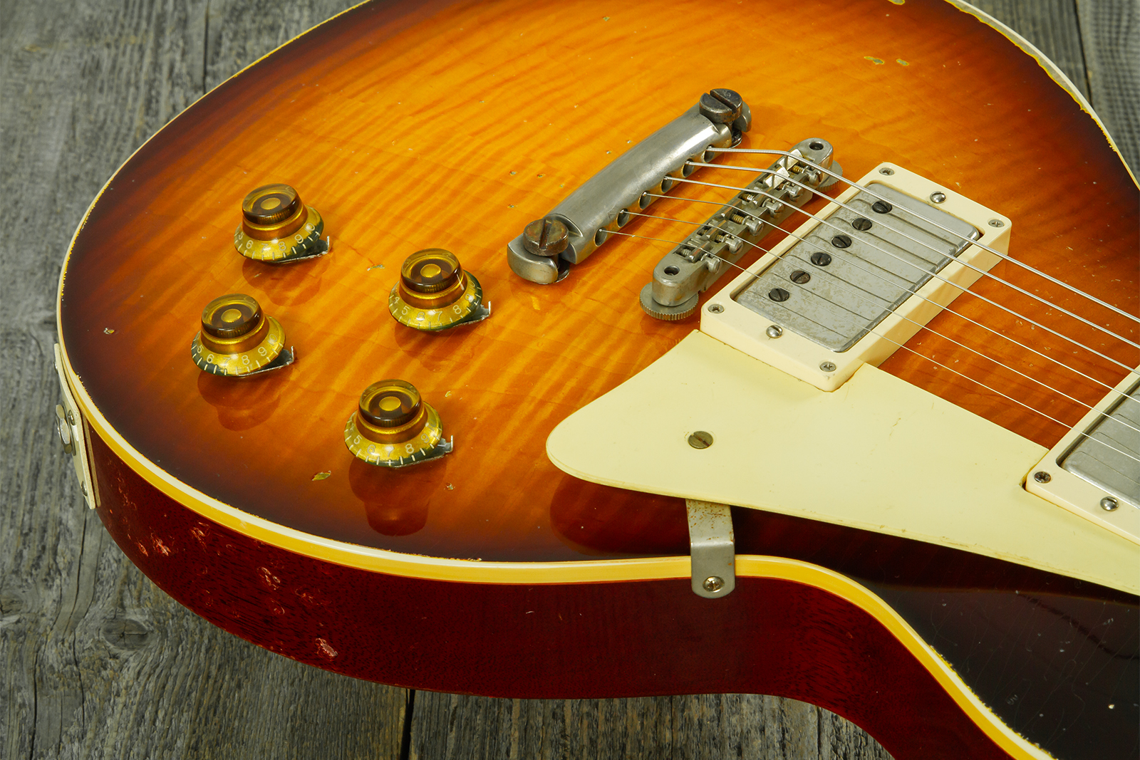Gibson Custom Shop Les Paul Standard 1959 2h Ht Rw #961232 - Murphy Lab Aged Tobacco Sunburst - Guitare Électrique Single Cut - Variation 4