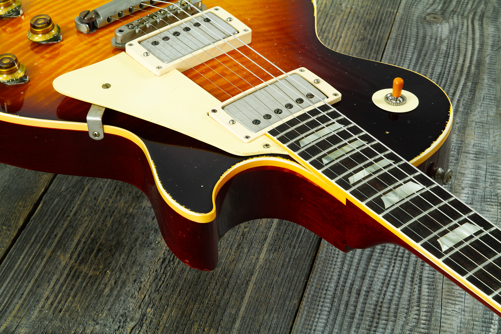 Gibson Custom Shop Les Paul Standard 1959 2h Ht Rw #961232 - Murphy Lab Aged Tobacco Sunburst - Guitare Électrique Single Cut - Variation 5
