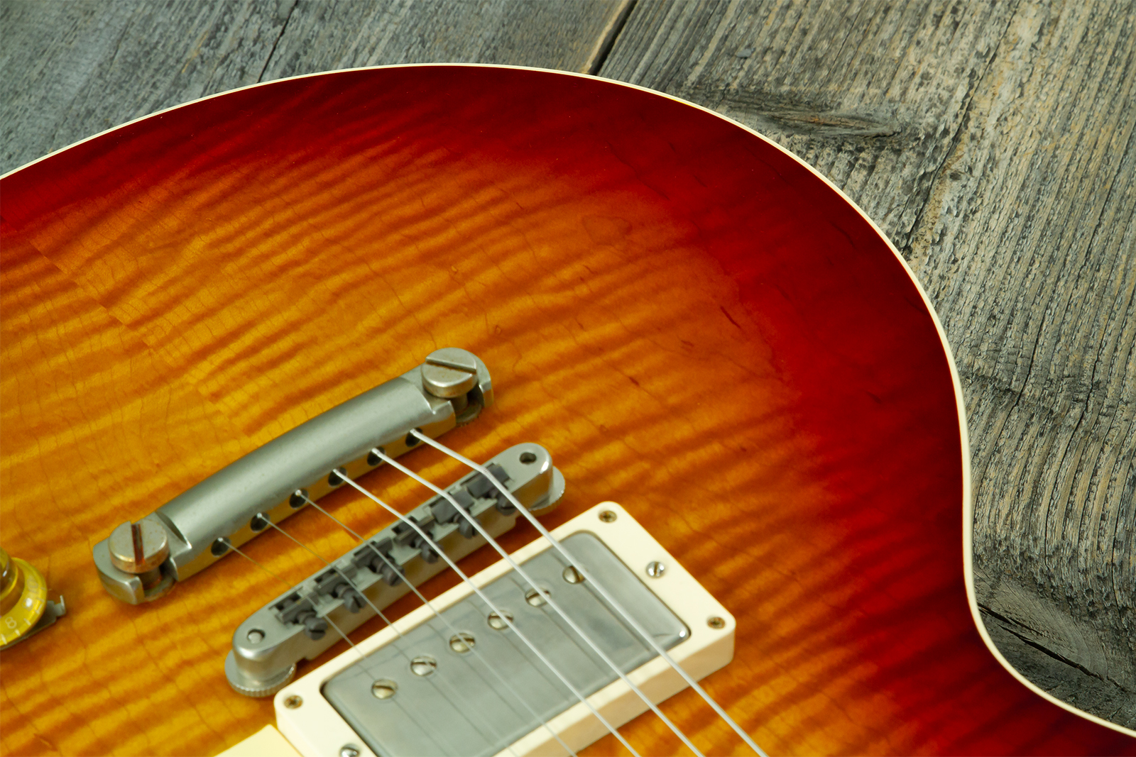 Gibson Custom Shop Les Paul Standard 1959 2h Ht Rw #982048 - Vos Vintage Cherry Sunburst - Guitare Électrique Single Cut - Variation 3