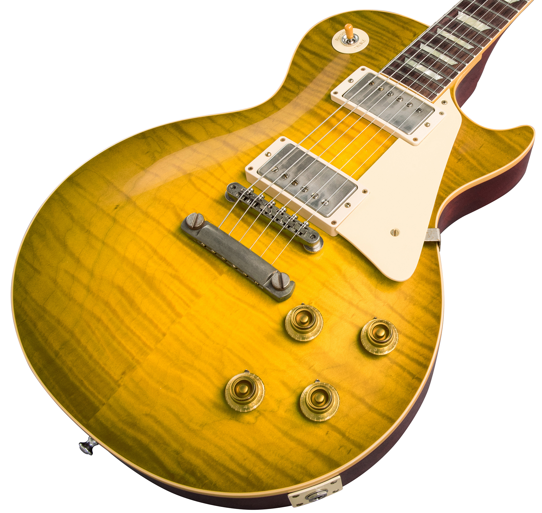 Gibson Custom Shop Les Paul Standard 1959 60th Anniversary Bolivian Rw - Green Lemon Fade - Guitare Électrique Single Cut - Variation 3