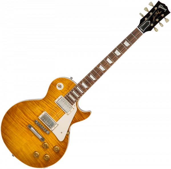Guitare électrique solid body Gibson Custom Shop Les Paul Standard 1959 Reissue #942678 - Vos lemon burst