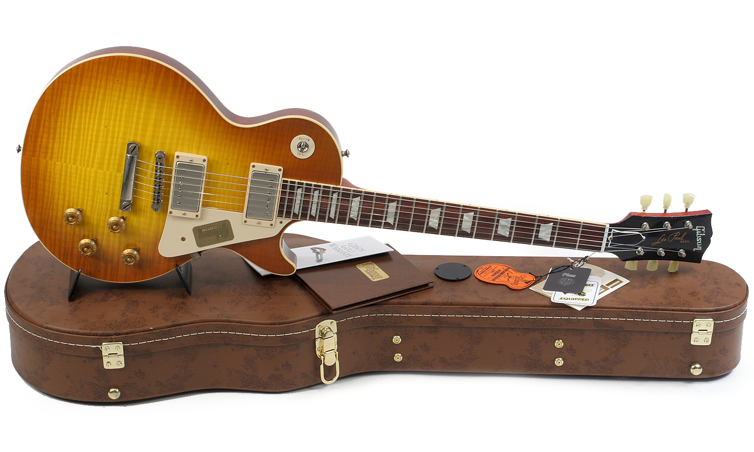 Gibson Custom Shop M2m Les Paul Standard 1959 Reissue 2h Ht Rw #942988 - Aged Iced Tea - Guitare Électrique Single Cut - Variation 1