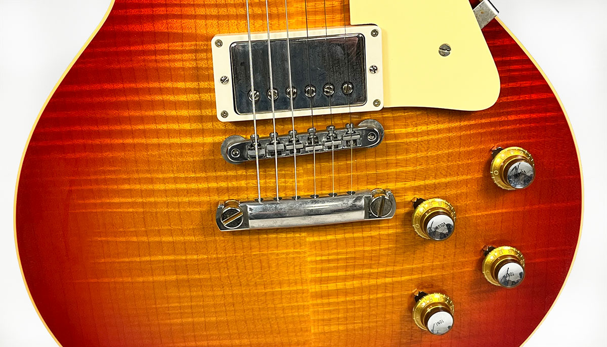 Gibson Custom Shop Les Paul Standard 1960 Reissue 2h Ht Rw #03222 - Vos Tangerine Burst - Guitare Électrique Single Cut - Variation 6