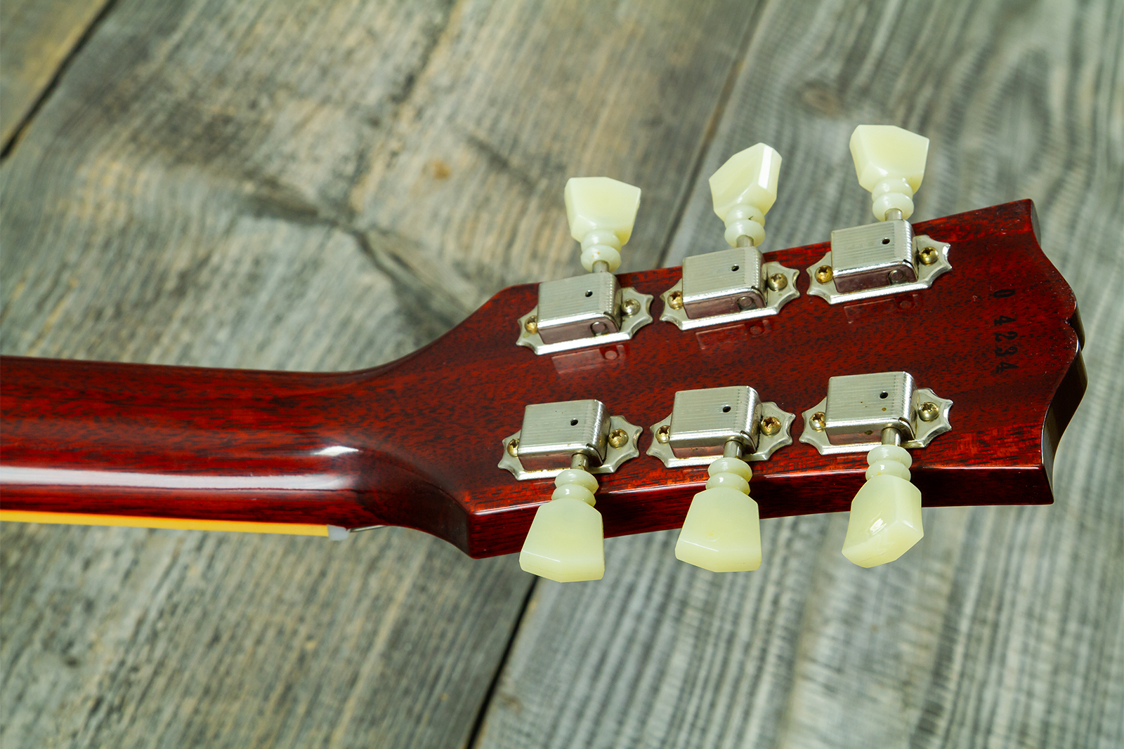Gibson Custom Shop Les Paul Standard 1960 Reissue 2h Ht Rw #04234 - Vos Tangerine Burst - Guitare Électrique Single Cut - Variation 14