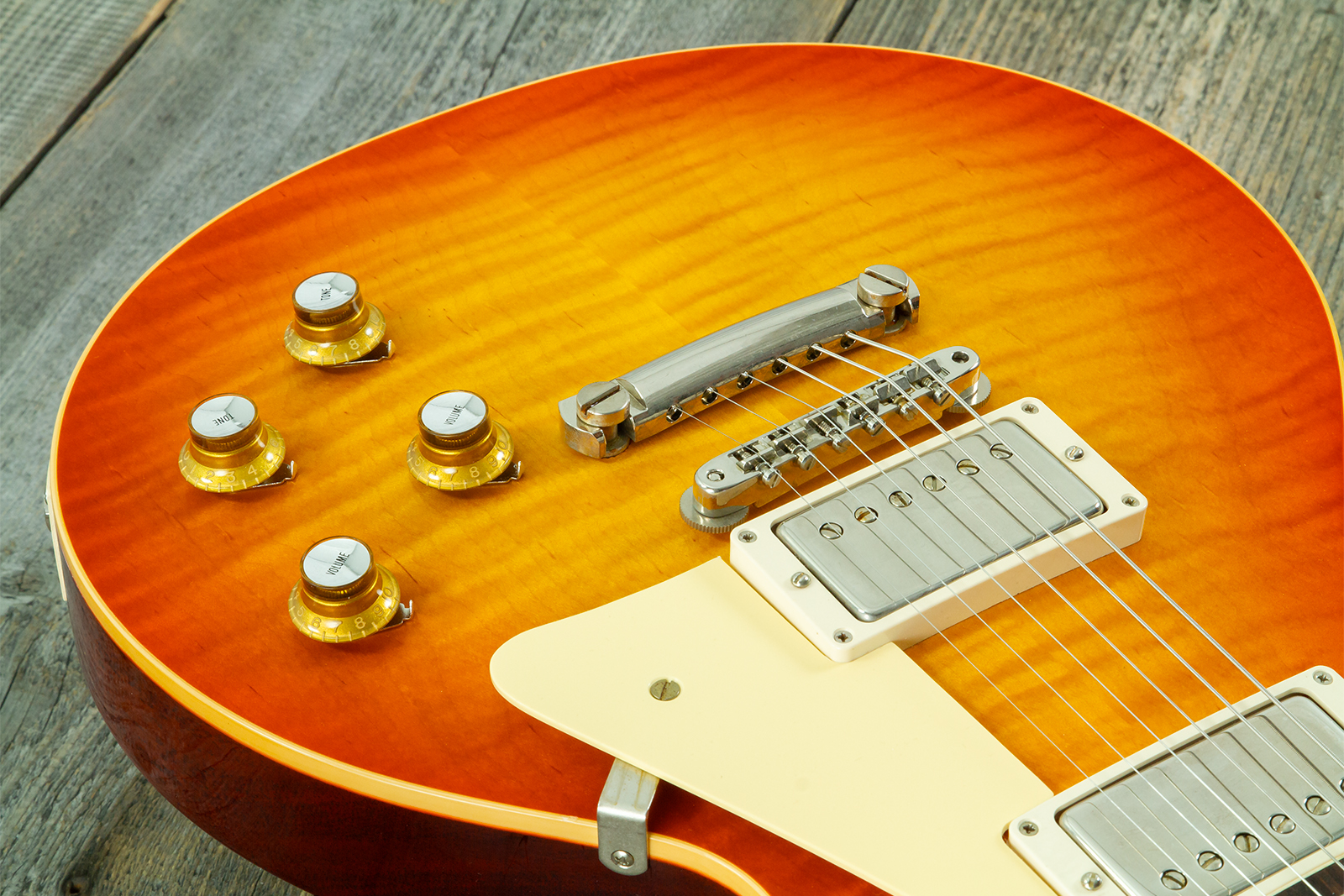 Gibson Custom Shop Les Paul Standard 1960 Reissue 2h Ht Rw #04495 - Vos Tangerine Burst - Guitare Électrique Single Cut - Variation 3