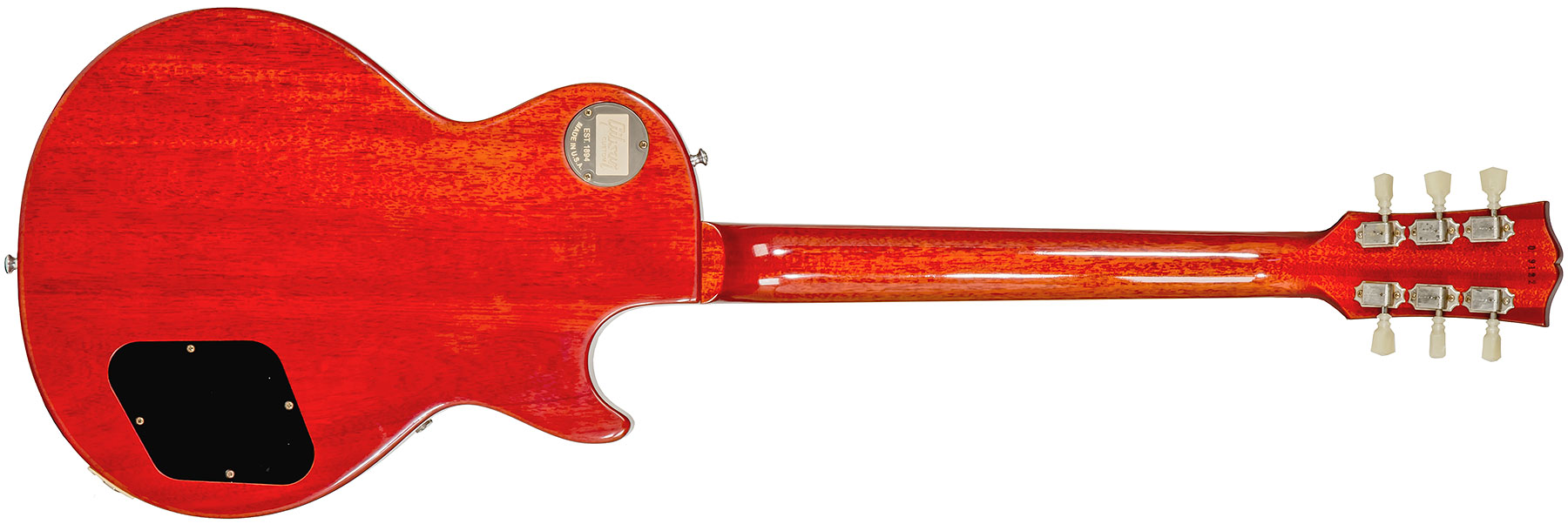 Gibson Custom Shop Les Paul Standard 1960 Reissue Lh Gaucher 2h Ht Rw #09122 - Vos Tangerine Burst - Guitare Électrique Gaucher - Variation 1