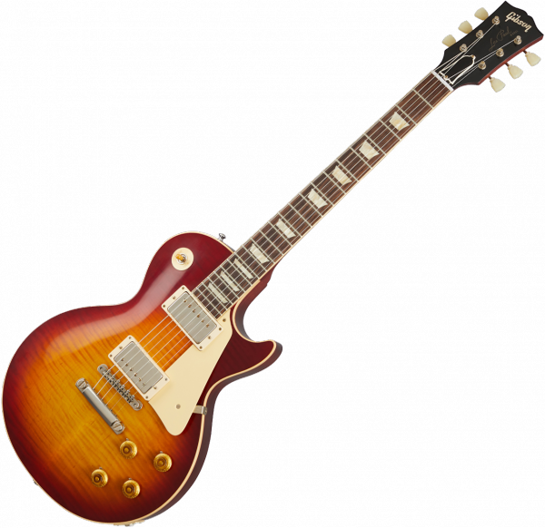Guitare électrique solid body Gibson Custom Shop 60th Anniversary 1960 Les Paul Standard V1 - vos deep cherry sunburst