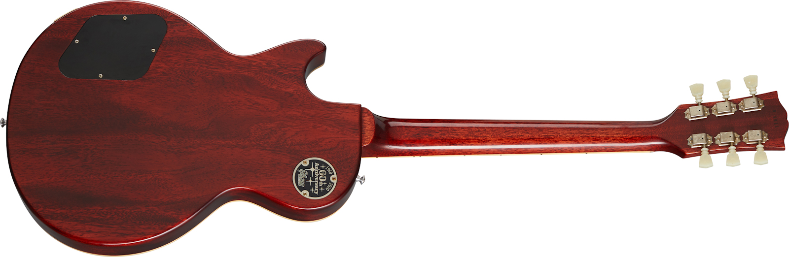 Gibson Custom Shop Les Paul Standard 1960 V3 60th Anniversary 2h Ht Rw - Vos Washed Bourbon Burst - Guitare Électrique Single Cut - Variation 1
