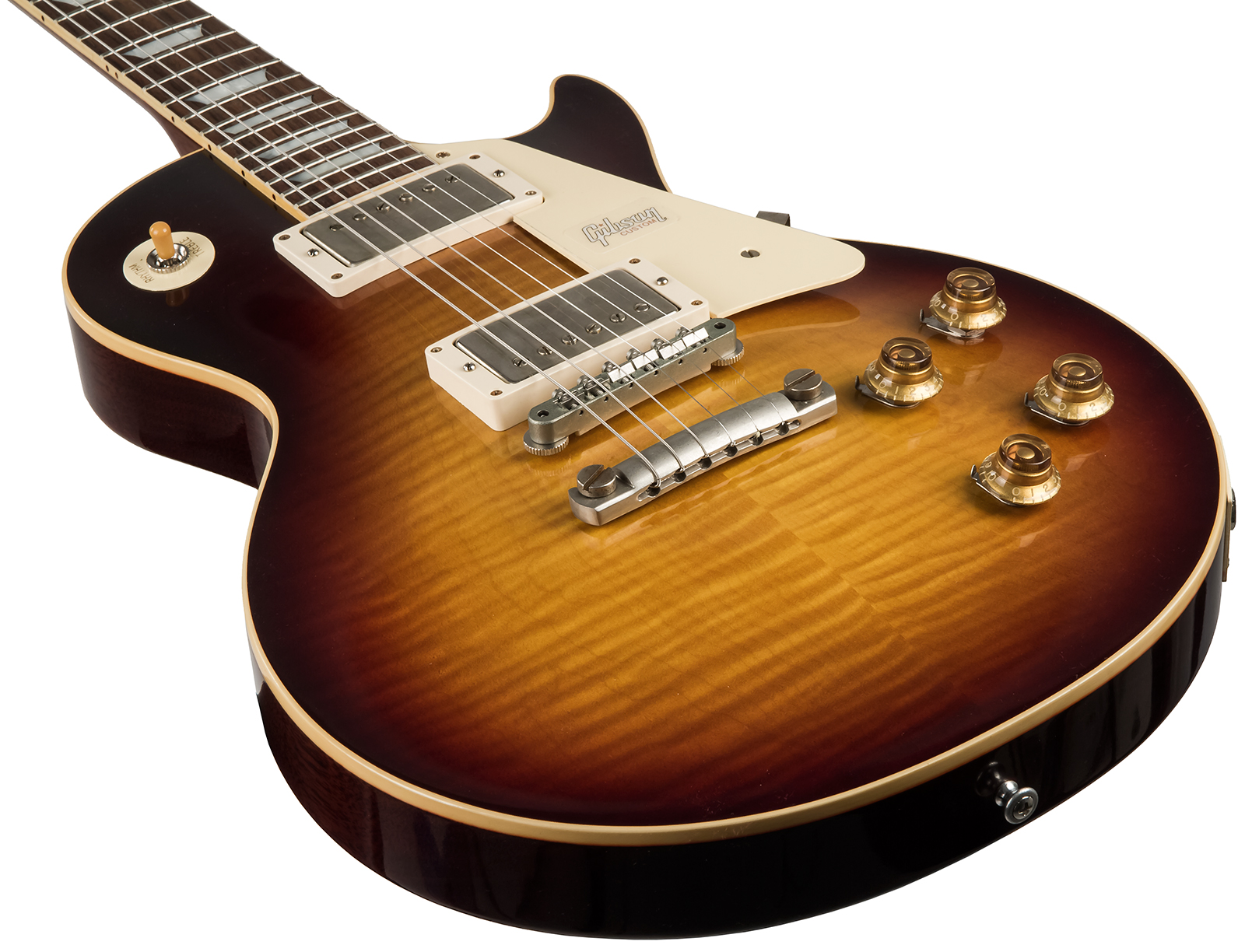 Gibson Custom Shop Les Paul Standard Burstdriver 2h Ht Rw #871301 - Vos Havana Fade - Guitare Électrique Single Cut - Variation 3