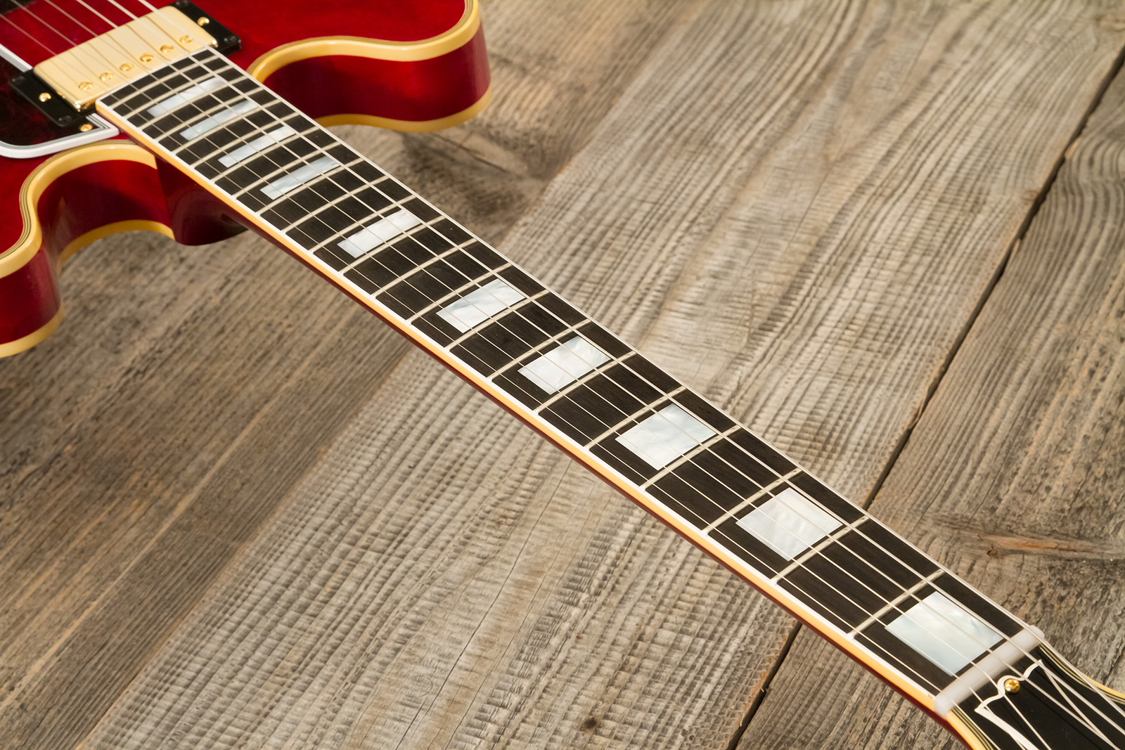 Gibson Custom Shop M2m Es355 1959 Bigsby Custom Made Plate 2h Trem Eb #a950134 - Vos 60s Cherry - Guitare Électrique 1/2 Caisse - Variation 5