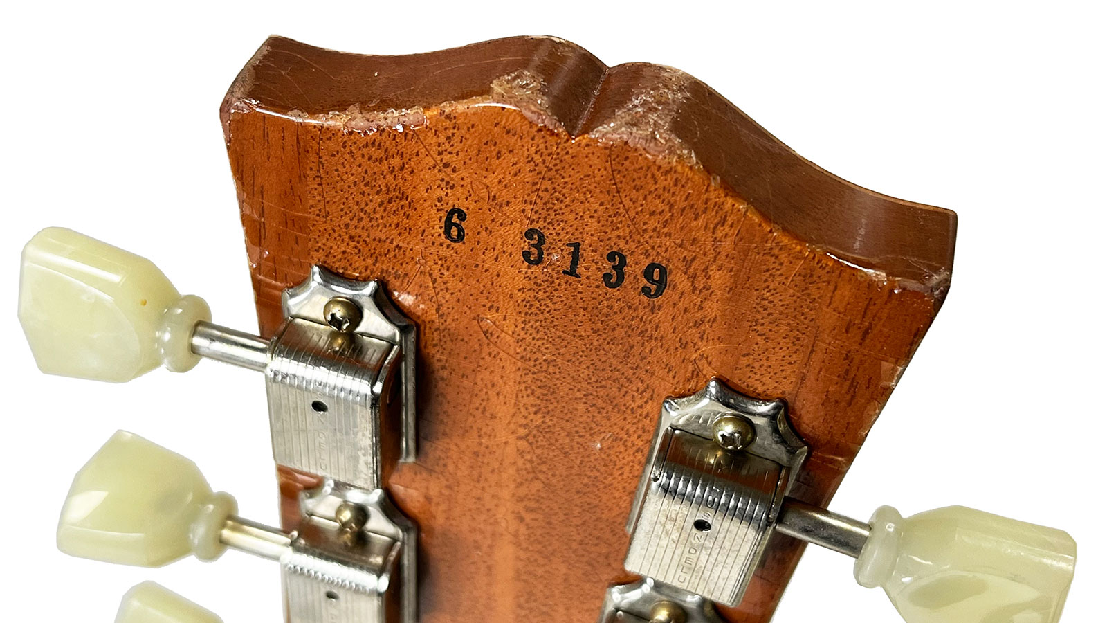 Gibson Custom Shop M2m Les Paul 1956 2h Ht Rw #63139 - Murphy Lab Light Aged Antique Gold - Guitare Électrique Single Cut - Variation 5
