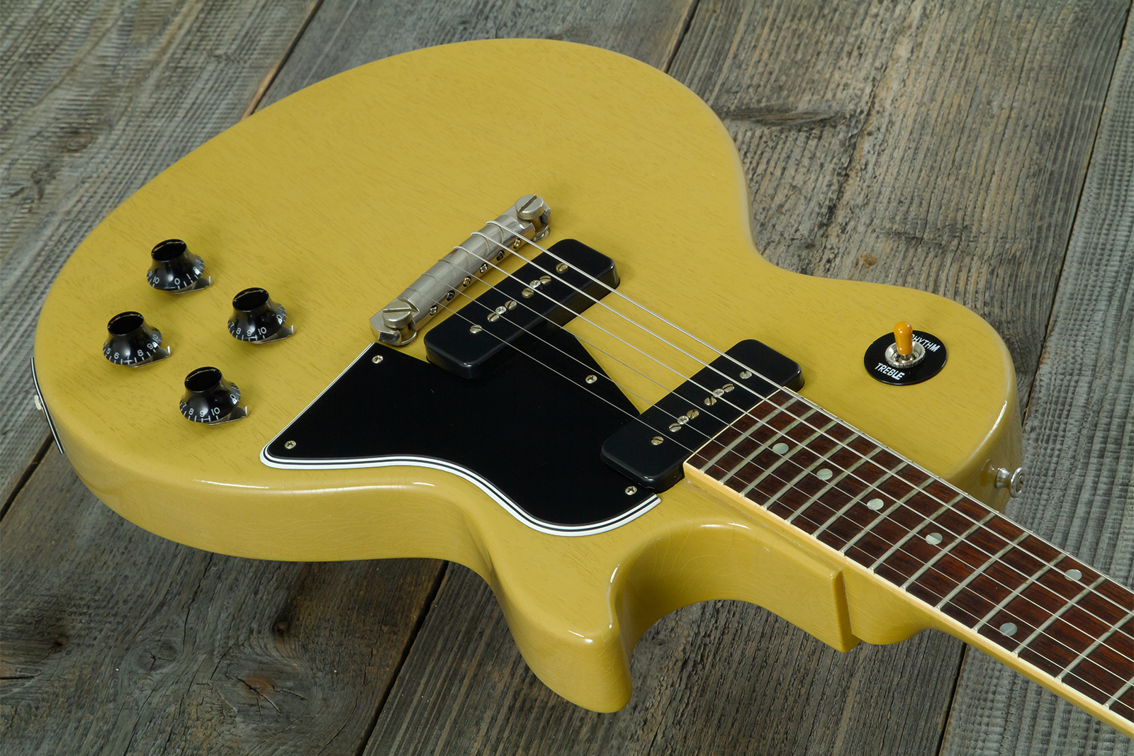 Gibson Custom Shop M2m Les Paul Special 1957 Single Cut Reissue P90 Ht Rw #70554 - Light Aged Tv - Guitare Électrique Single Cut - Variation 10