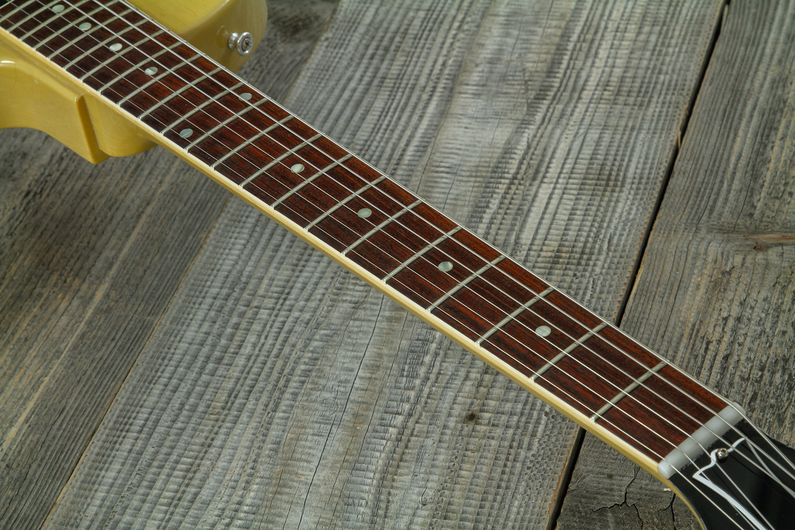 Gibson Custom Shop M2m Les Paul Special 1957 Single Cut Reissue P90 Ht Rw #70554 - Light Aged Tv - Guitare Électrique Single Cut - Variation 13