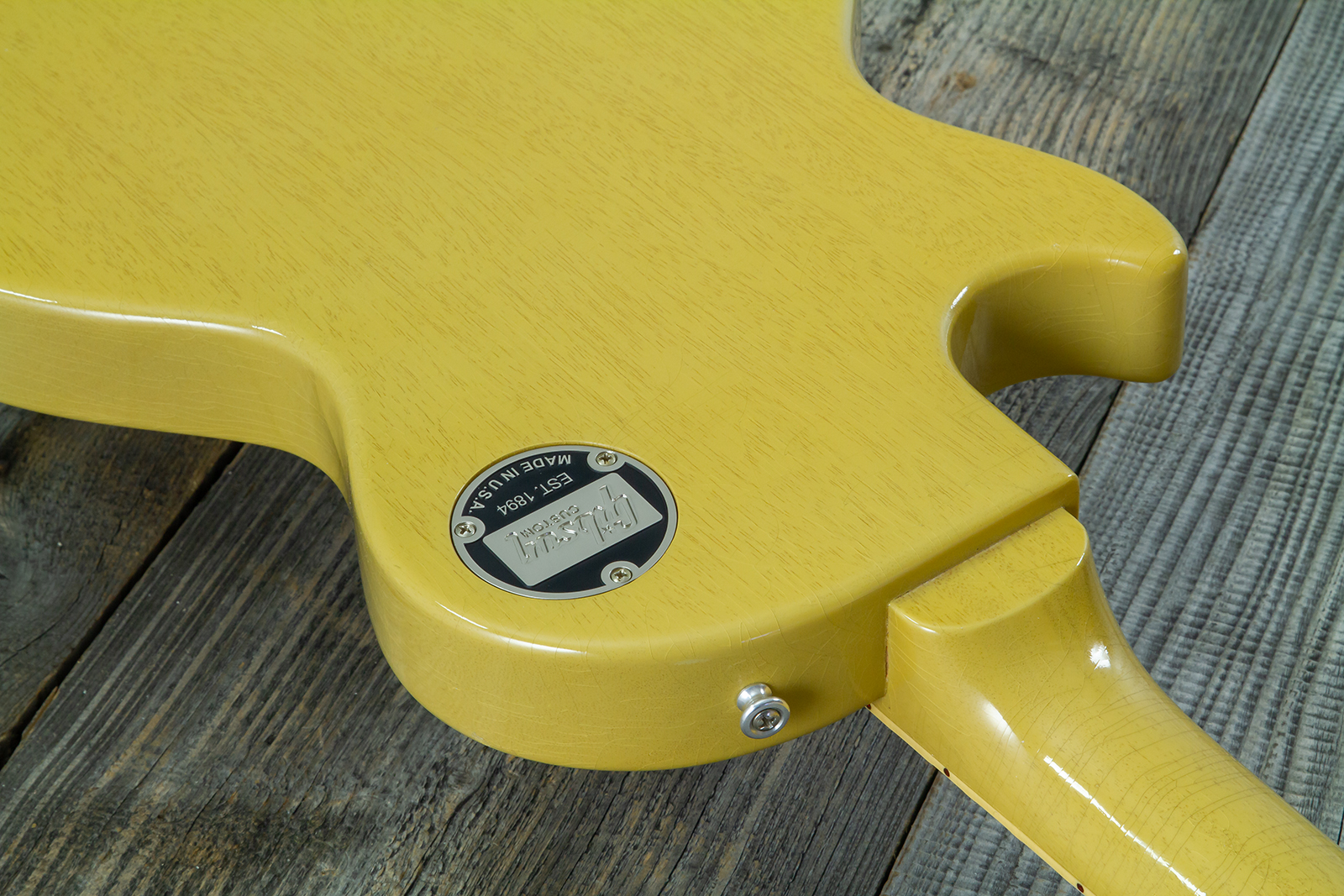 Gibson Custom Shop M2m Les Paul Special 1957 Single Cut Reissue P90 Ht Rw #70554 - Light Aged Tv - Guitare Électrique Single Cut - Variation 16