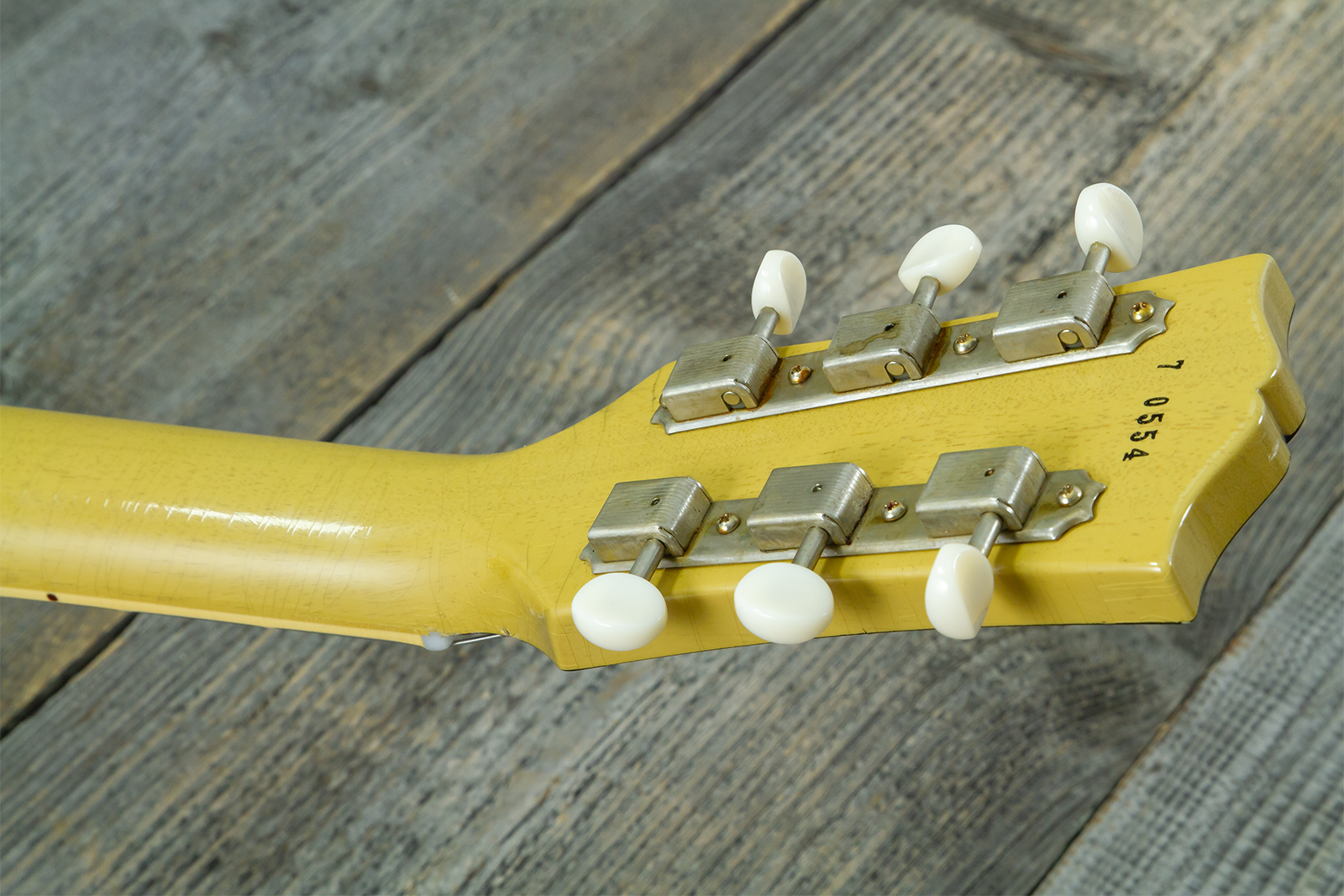 Gibson Custom Shop M2m Les Paul Special 1957 Single Cut Reissue P90 Ht Rw #70554 - Light Aged Tv - Guitare Électrique Single Cut - Variation 18