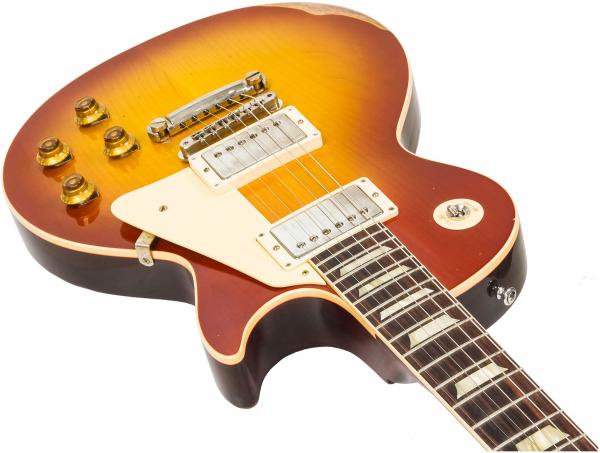 Guitare électrique solid body Gibson Custom Shop M2M 1958 Les Paul Standard #891404 - heavy aged '58 burst