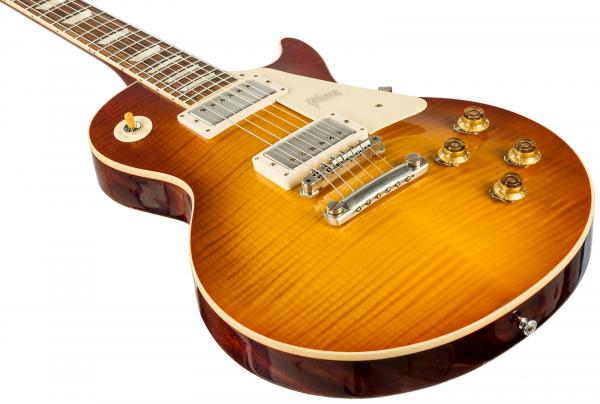Guitare électrique solid body Gibson Custom Shop M2M 1958 Les Paul Standard #89886 - aged royal teaburst