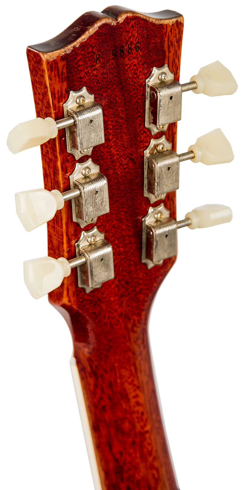 Gibson Custom Shop M2m Les Paul Standard 1958 2h Ht Rw #89886 - Aged Royal Teaburst - Guitare Électrique Single Cut - Variation 6