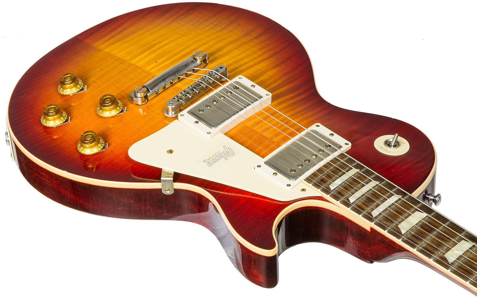 Gibson Custom Shop M2m Les Paul Standard 1958 2h Ht Rw #89889 - Aged Vintage Cherry Burst - Guitare Électrique Single Cut - Variation 2