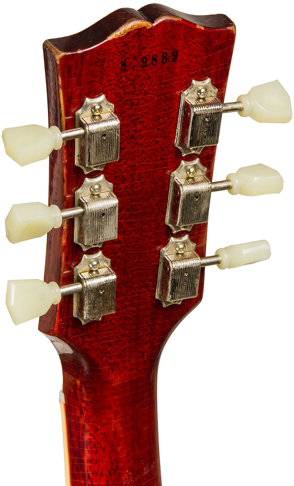 Gibson Custom Shop M2m Les Paul Standard 1958 2h Ht Rw #89889 - Aged Vintage Cherry Burst - Guitare Électrique Single Cut - Variation 4