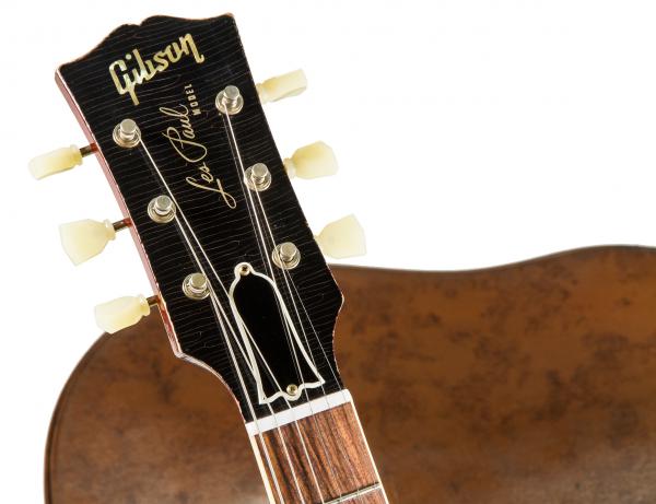 Guitare électrique solid body Gibson Custom Shop M2M 1958 Les Paul Standard Reissue #89849 - heavy aged first burst