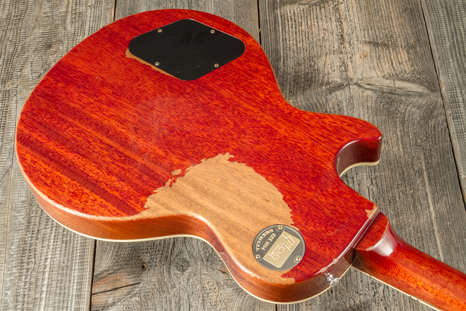 Gibson Custom Shop M2m Les Paul Standard 1959 2h Ht Rw #r961618 - Aged Sunrise Teaburst - Guitare Électrique Single Cut - Variation 12