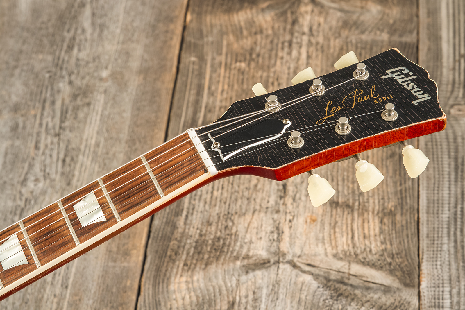 Gibson Custom Shop M2m Les Paul Standard 1959 2h Ht Rw #r961618 - Aged Sunrise Teaburst - Guitare Électrique Single Cut - Variation 16