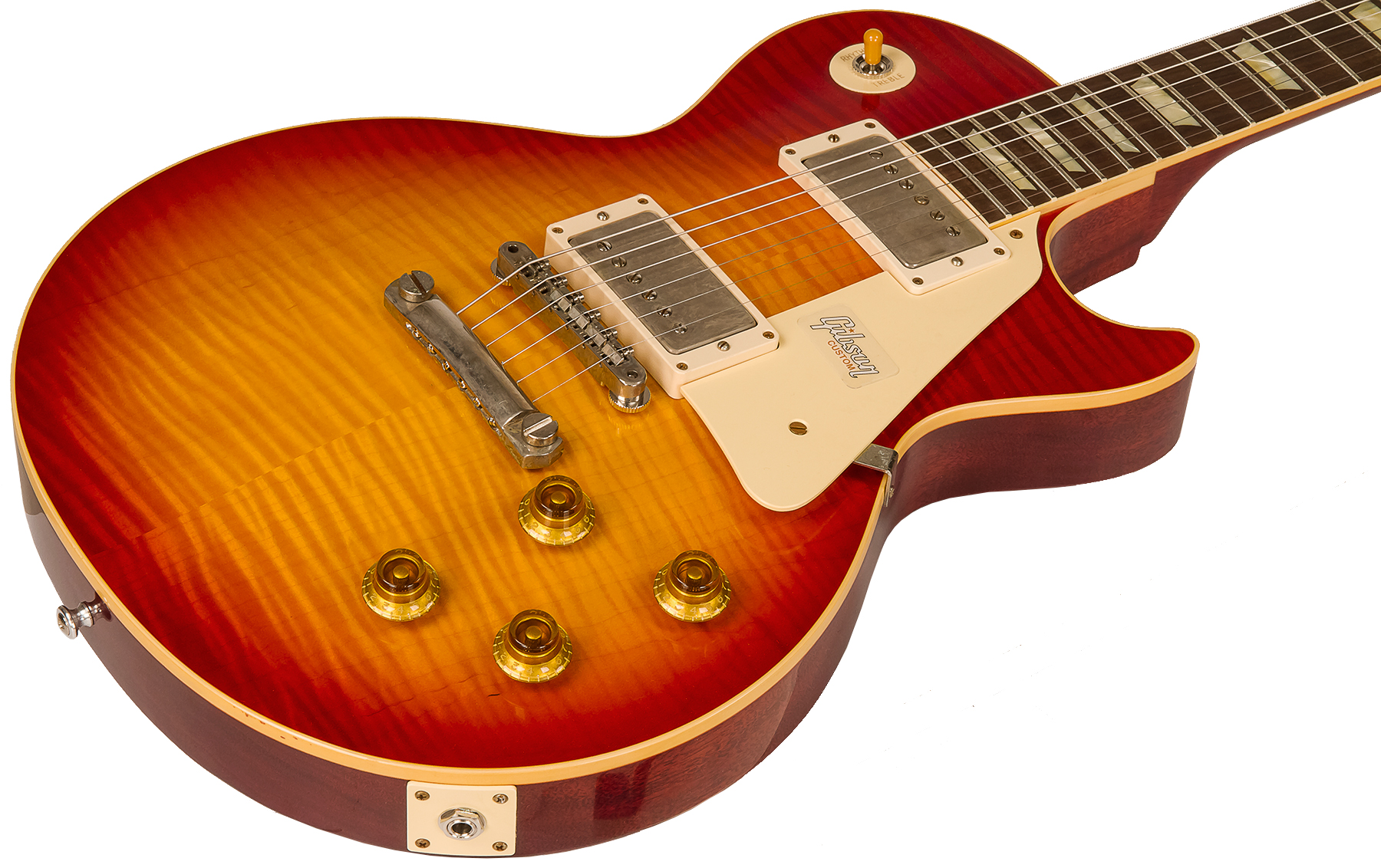 Gibson Custom Shop M2m Les Paul Standard 1959 60th Anniversary 2h Ht Rw #991818 - Vos Sunrise Teaburst - Guitare Électrique Single Cut - Variation 2