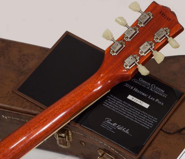 Guitare électrique solid body Gibson Custom Shop M2M 1959 Les Paul Standard #982192 - heavy aged sunrise tea burst